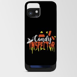 Candy Inspector Funny Halloween Cute iPhone Card Case