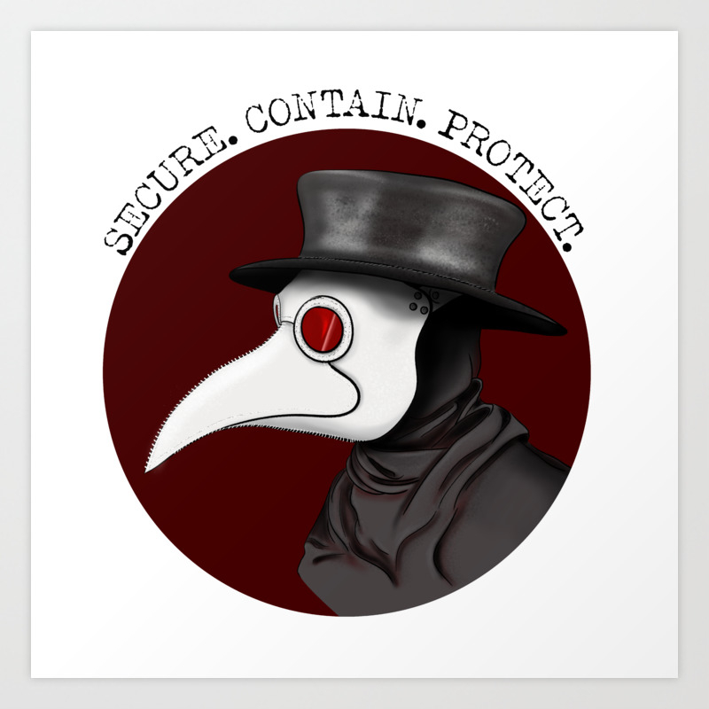 Plague Doctor Art Print By Brauseflummistudio Society6