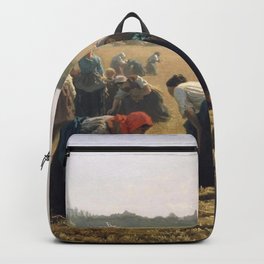 Jules Breton - The Gleaners Backpack | Wallart, Decor, Nationalgalleryo, Artprint, Poster, Oilpaint, Old, Illustration, Painting, Field 