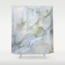 Abstract hand painted alcohol ink texture  Shower Curtain