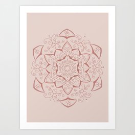 Jin Pink Mandala Art Print
