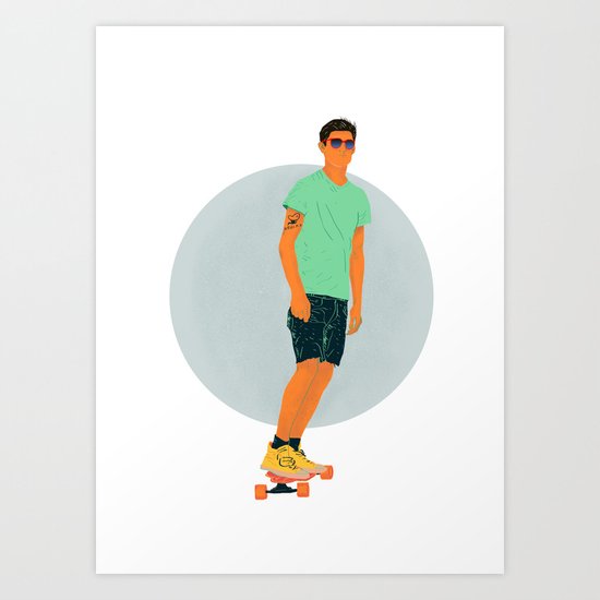 Rolling Art Print