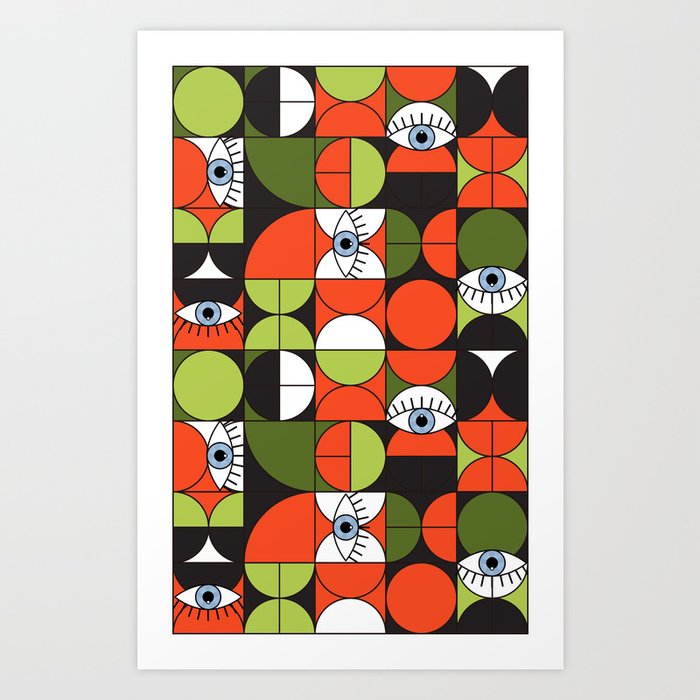 Bauhaus Eyes #1 Art Print by Newyorker01 | Society6