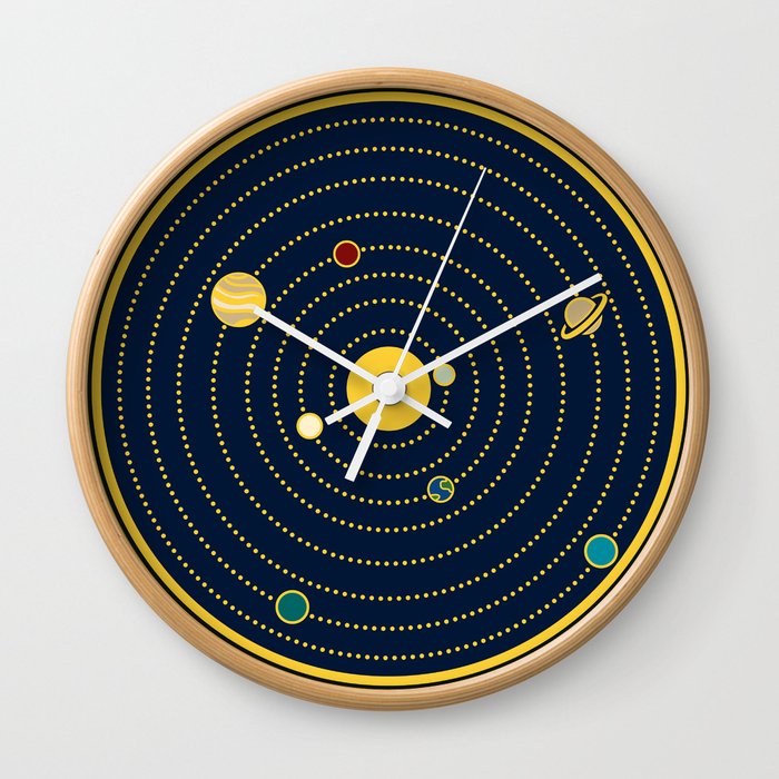 Atomic Solar System Wall Clock