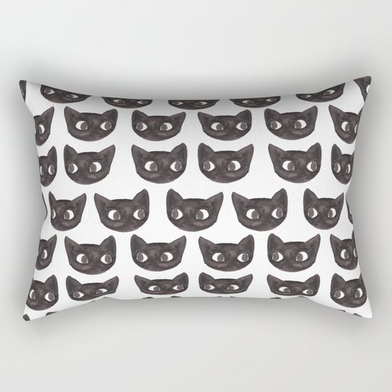 Black Cats // Lots of Black Cats Rectangular Pillow