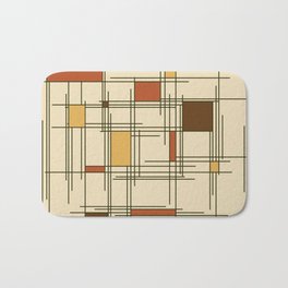 1940s Abstract Art Lines Bath Mat | Squares, Inspired, Minimalism, Design, Minimal, Abstract, Graphicdesign, Midcenturymodern, Retro, 20Thcentury 