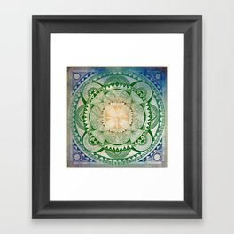 Metta Mandala, Loving Kindness Meditation Framed Art Print