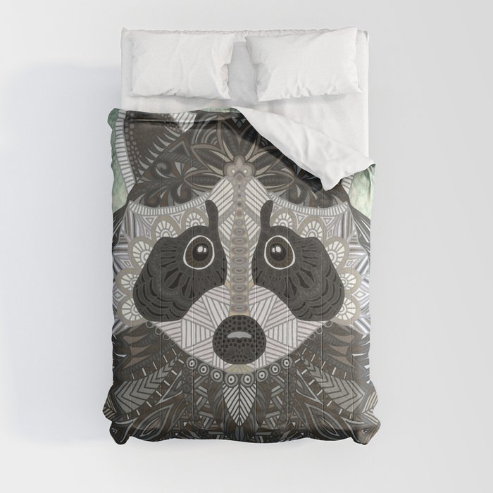 Ornate Raccoon Comforter