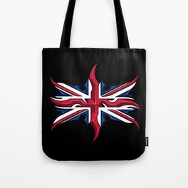 Union Jack British Flag Resistance Style Tote Bag