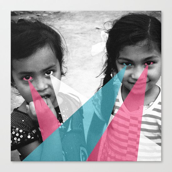 Nepal Eyes Canvas Print