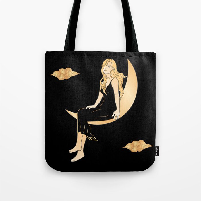 rest in the moon Tote Bag