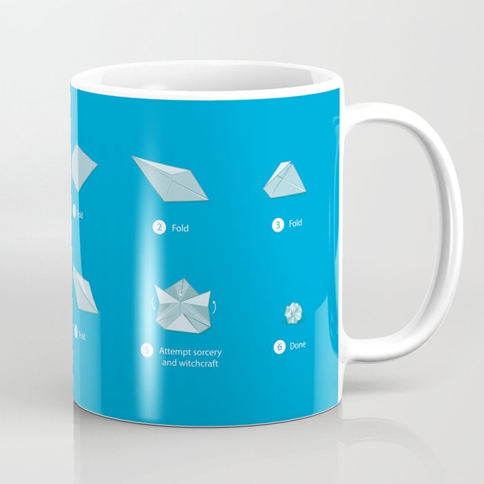Step-by-step Origami Coffee Mug