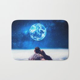 Our love will last till the end of the universe  Bath Mat | Valentine, Outerspace, Couple, Together, Planet, Love, Romantic, Stars, Collage, Universe 