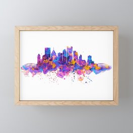 Pittsburgh Skyline Framed Mini Art Print