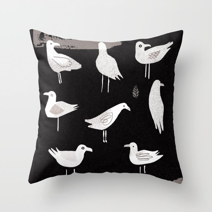 Seagulls Throw Pillow