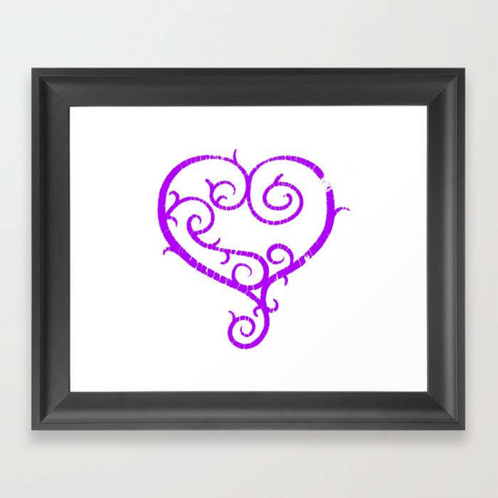 GO. LIVE. NOW. heart logo Framed Art Print