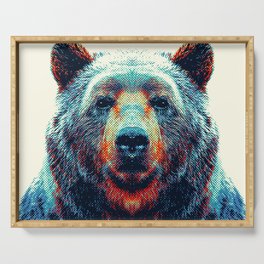 Bear - Colorful Animals Serving Tray