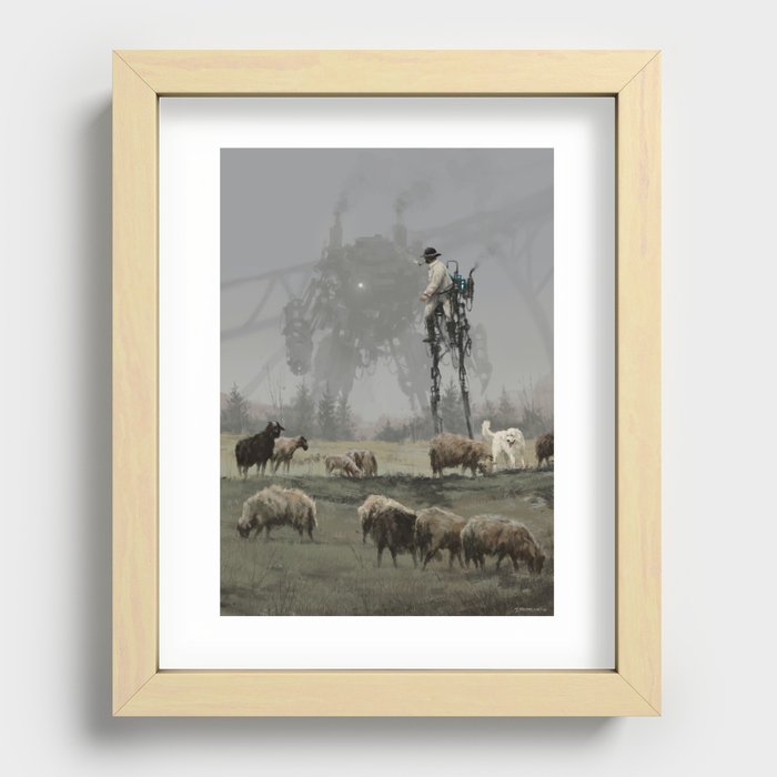 1920 - shepherd Recessed Framed Print