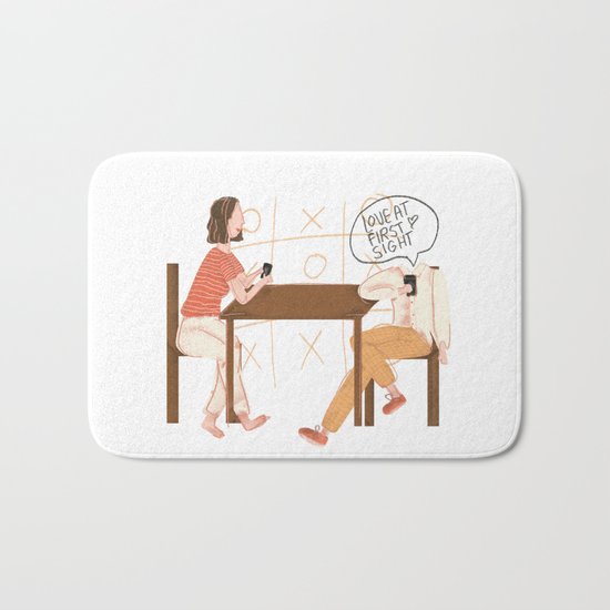 Love At First Sight At My Phone Bath Mat