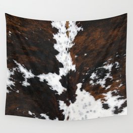 Brown Cowhide, Farmhouse decor Wall Tapestry
