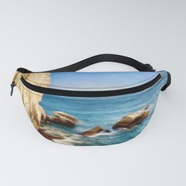 By the Cliffs on Turquoise Seas Fanny Pack