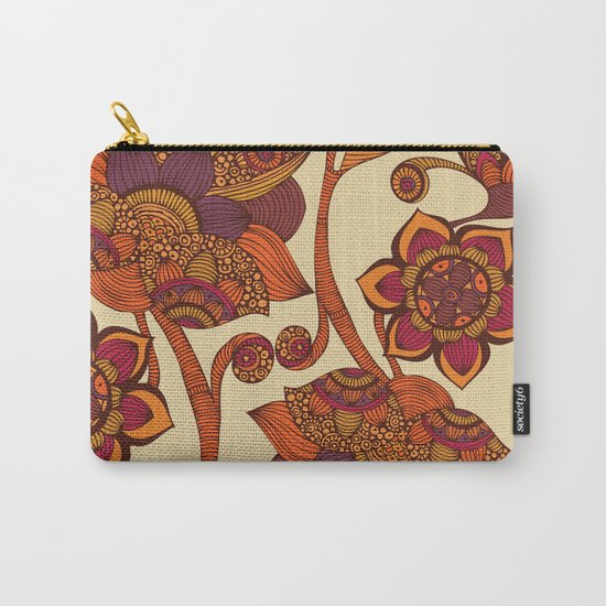 Boho Flowers Carry-All Pouch