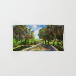 Trippy Walkway Hand & Bath Towel