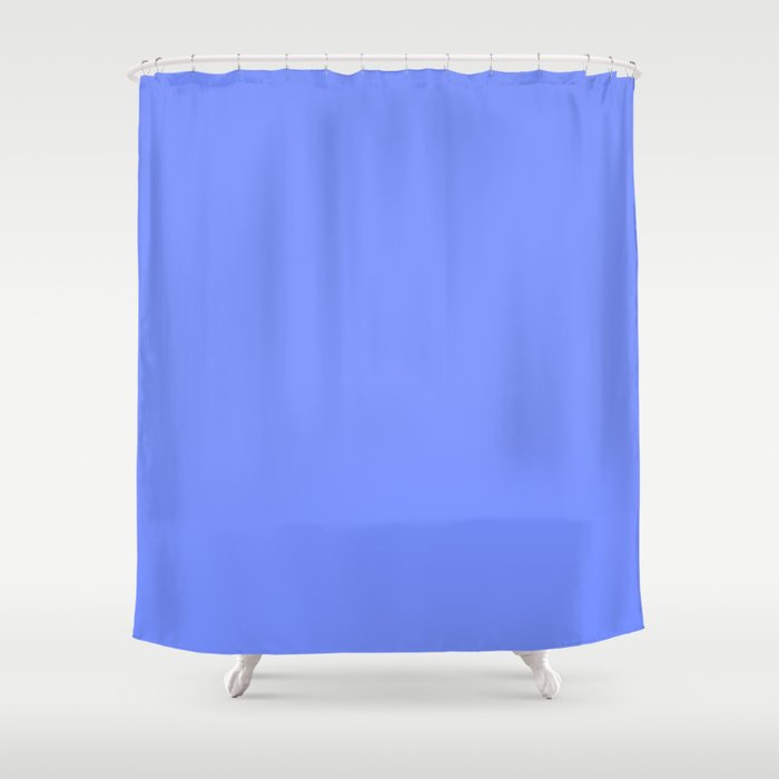Solid Light Sapphire Blue Cornflower Shower Curtain By Sharonmau Solid Light Sapphire Blue Cornflower Shower Curtain By Sharonmau Society6