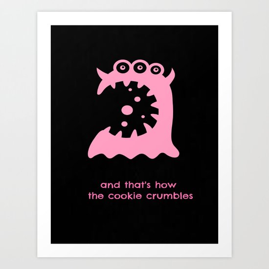 Cookie Monster Art Print