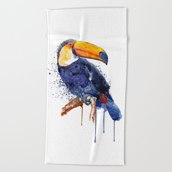 American Giant Toucan Bird Beach Towel