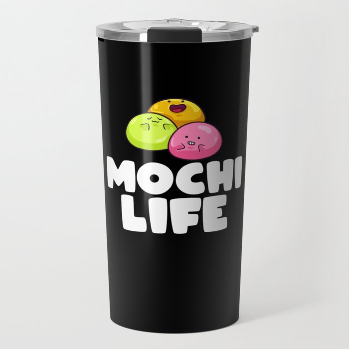 Mochi Ice Cream Donut Rice Cake Balls Travel Mug