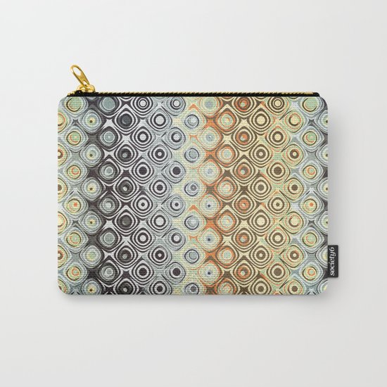 Retro Circles Pattern Carry-All Pouch