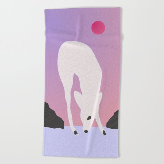 Fawn Sun Beach Towel