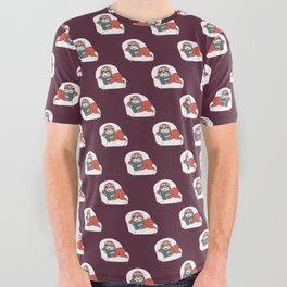 Busy  Sloth All Over Graphic Tee