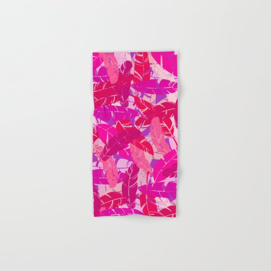Pink feathers Hand & Bath Towel