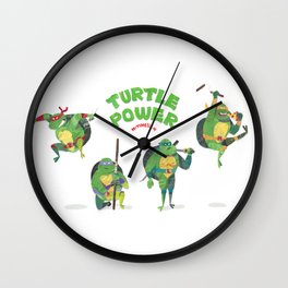 Ninja Turtles Turtle Power Wall Clock