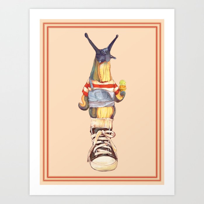 Ice-cream Slug Art Print