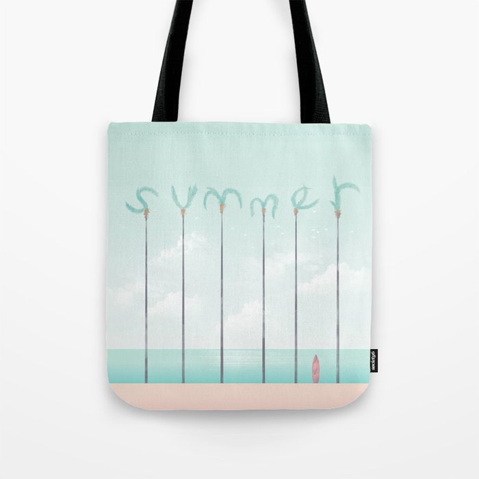 Palm Summer Tote Bag