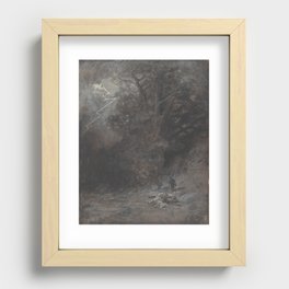 A Rider and a Dead Horse in a Landscape Gustave Dore Recessed Framed Print