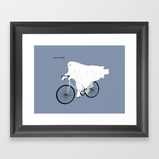 Negative Ghostrider. Framed Art Print