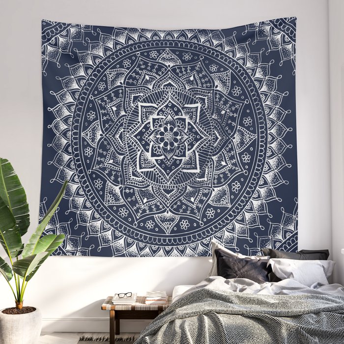 Dark mandala tapestry shop