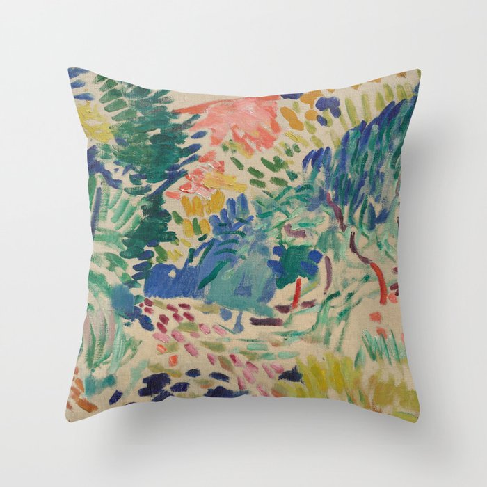 Landscape at Collioure by Henri Matisse Throw Pillow