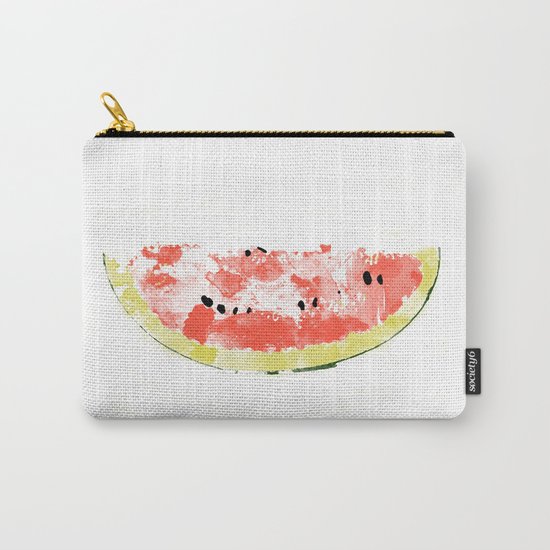 Watermelon Watercolor Carry-All Pouch