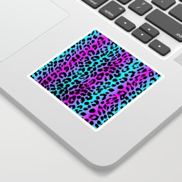 Colorful Leopard Pattern Print Sticker