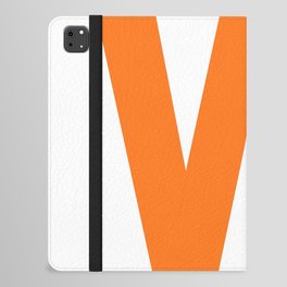 Letter W (Orange & White) iPad Folio Case