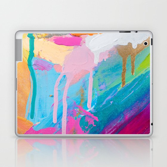 Abstract Acrylic Contemporary Painting Laptop Ipad Skin By