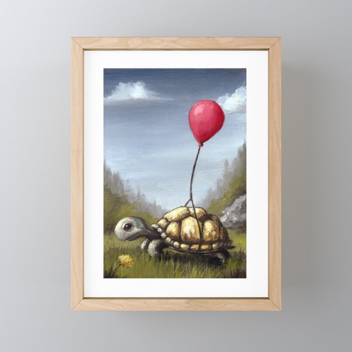 I like Tortoise Framed Mini Art Print
