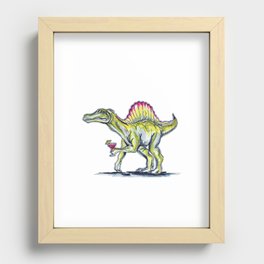 Cocktailosaur Recessed Framed Print