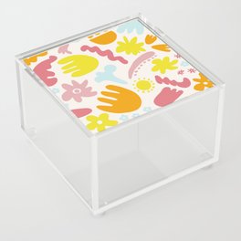 Modern Groovy Flowers Acrylic Box