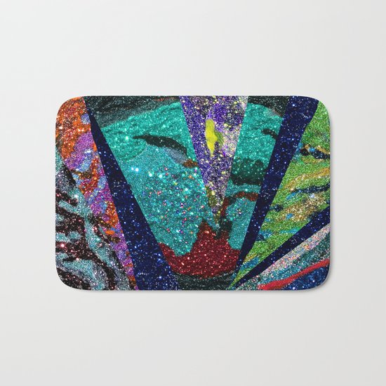 Peacock Mermaid Battlestar Galactica Abstract Bath Mat